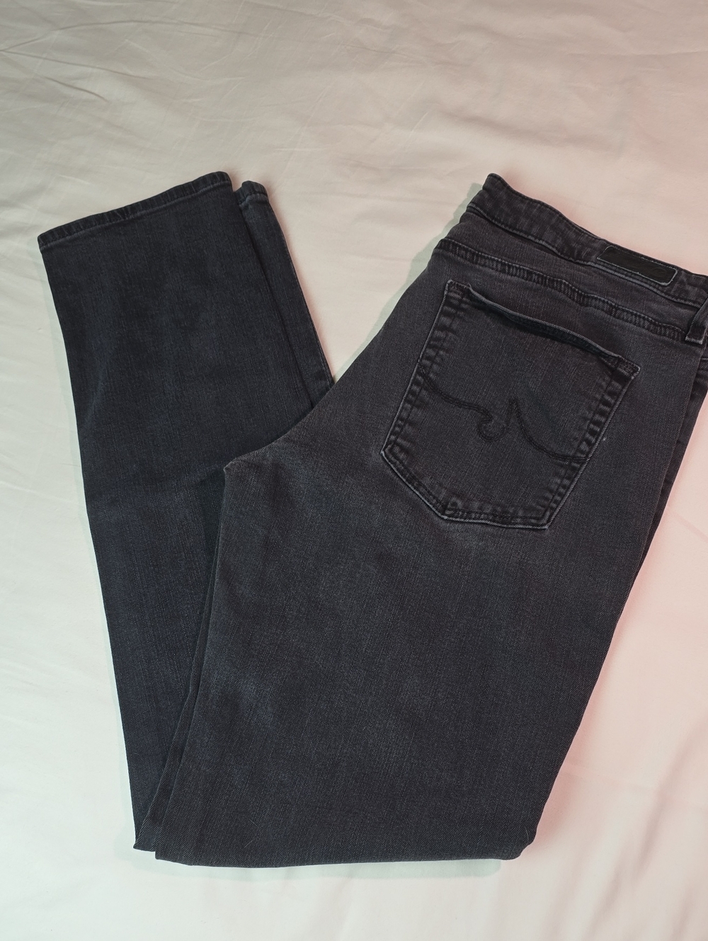 AG Prima Jeans Distressed Black Size 32